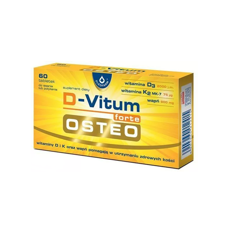 D-Vitum forte Osteo Oleofarm 60 tabletek