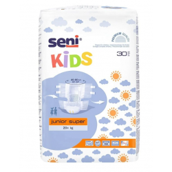 Seni Kids Junior Super Pieluchomajtki 20+ kg 30 sztuk