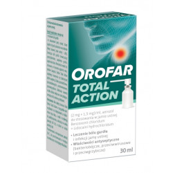 Orofar Total Action 2mg+1,5mg/ml areozol 30ml