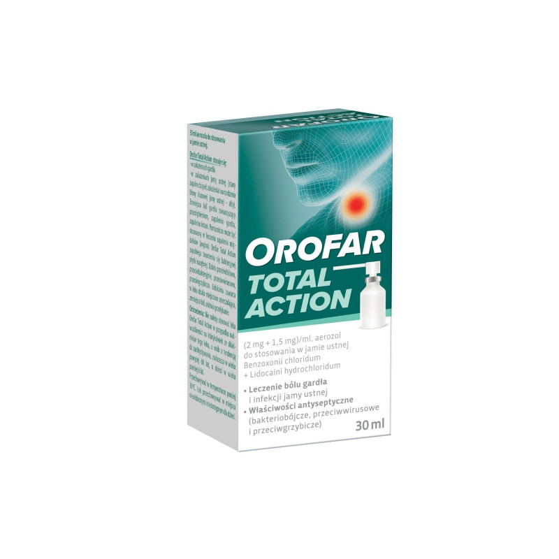 Orofar aerozol  do stos. w jamie ustnej 2mg+1,5mg/ml  30ml
