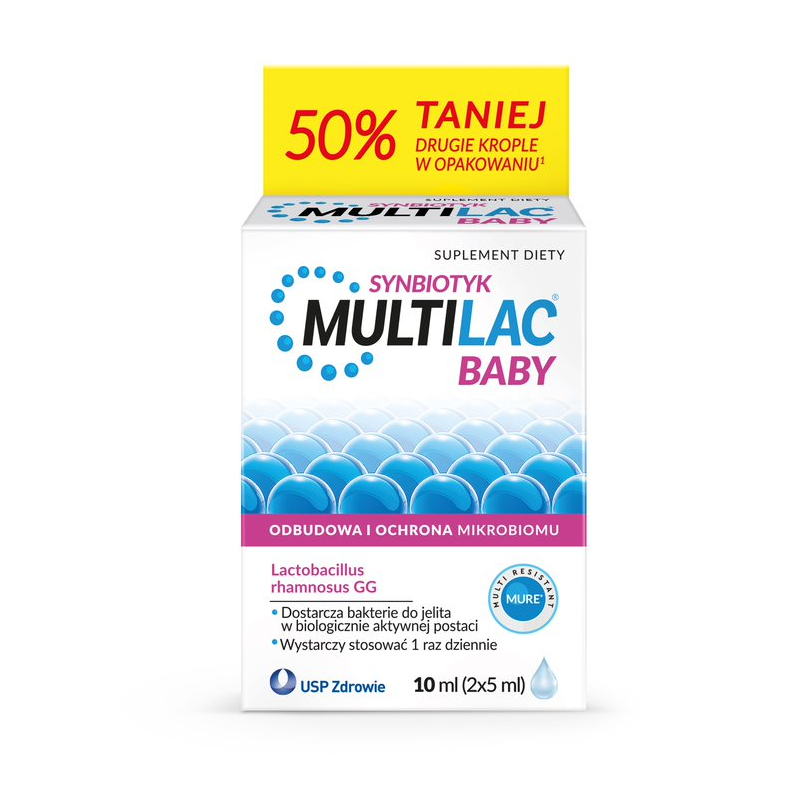 Multilac Baby Krople dla dzieci od 2 miesiąca 2x5ml