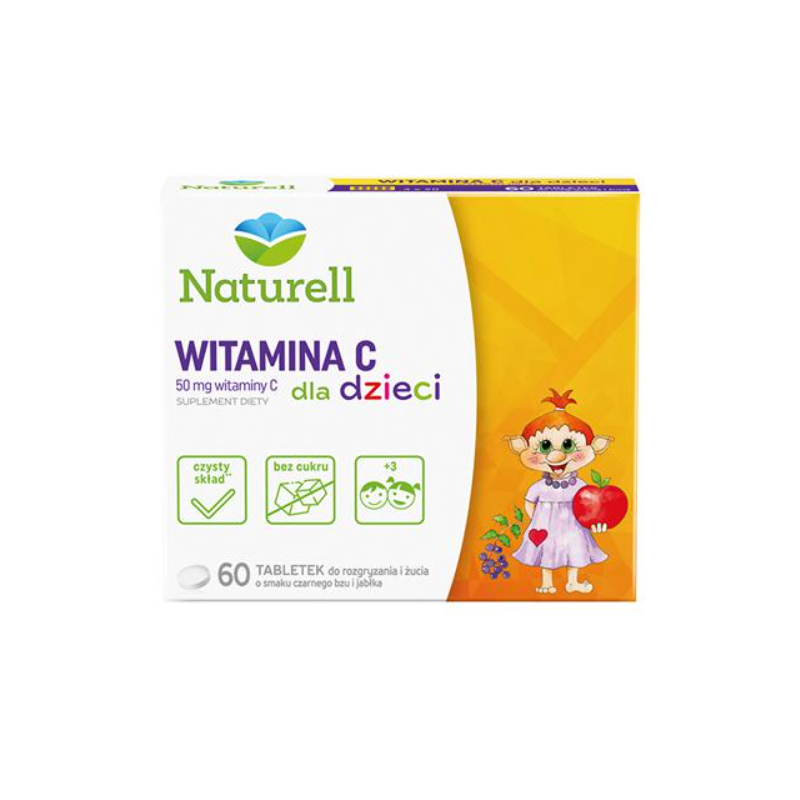 Naturell Witamina C dla dzieci 60 tabletek
