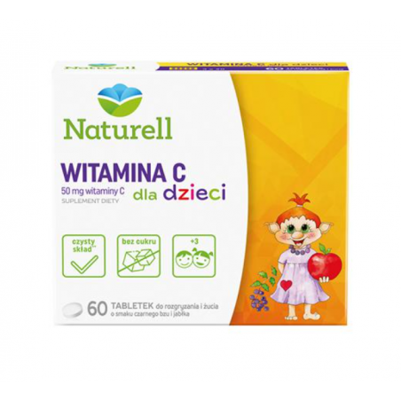 Naturell Witamina C dla dzieci 60 tabletek