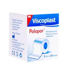 Hipoalergiczny przylepiec włókninowy Viscoplast Polopor 5m x 50mm