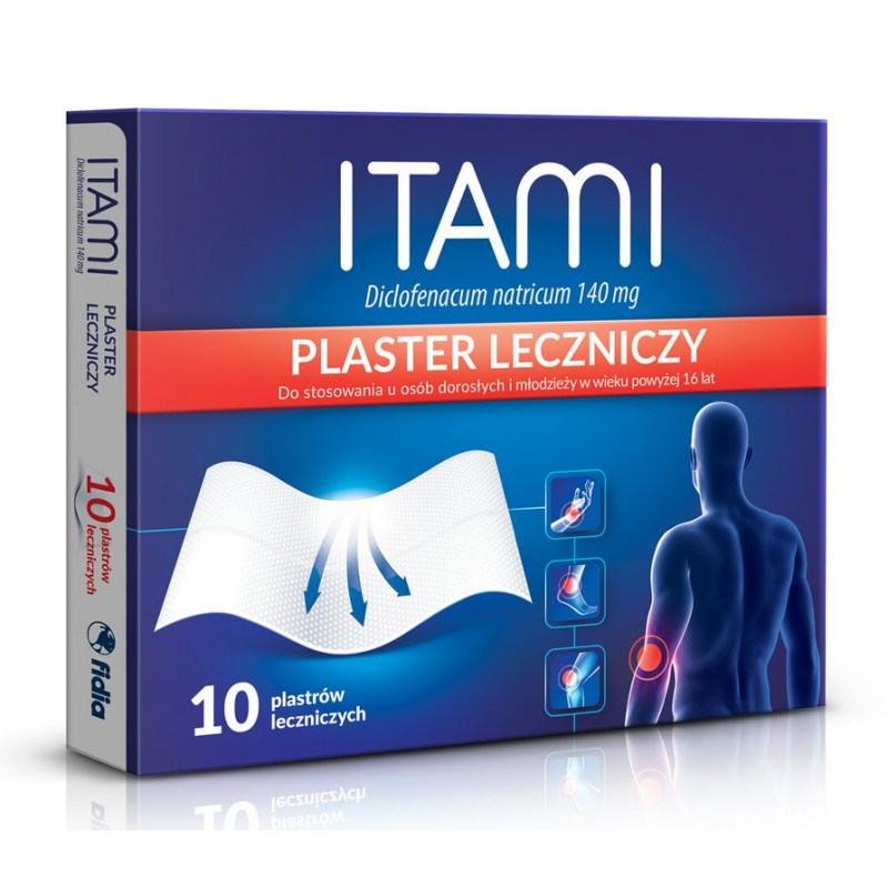 Itami (Diclodermex) plaster leczniczy 0,14g x 10 plastrów