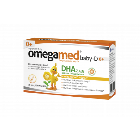 Omegamed Baby+D 0+ 30 kapsułek