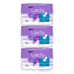 Seni Lady Extra Plus Wkładki urologiczne 3x 15 sztuk
