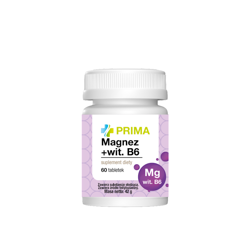Prima Magnez + wit.B6 60 tabletek