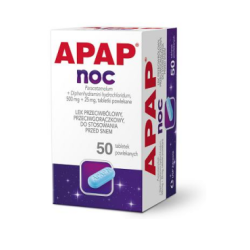 Apap Noc (50mg+25mg) 50 tabletek