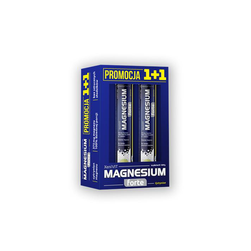 XeniVIT Magnesium Forte Cytrynian 2 x 20 tabletek musujących