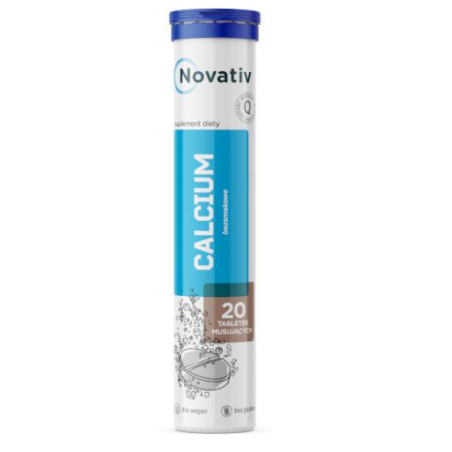 Novativ Calcium 20 tabletek musujących