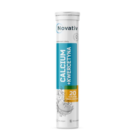 Novativ Calcium + Kwercetyna 20 tabletek musujących