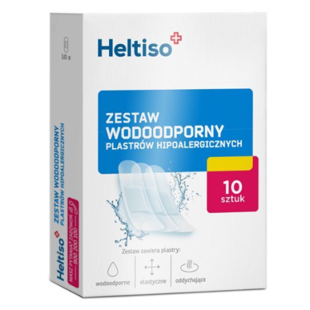 Heltiso zestaw wodoodporny plastrów hipoalergicznych 10 sztuk