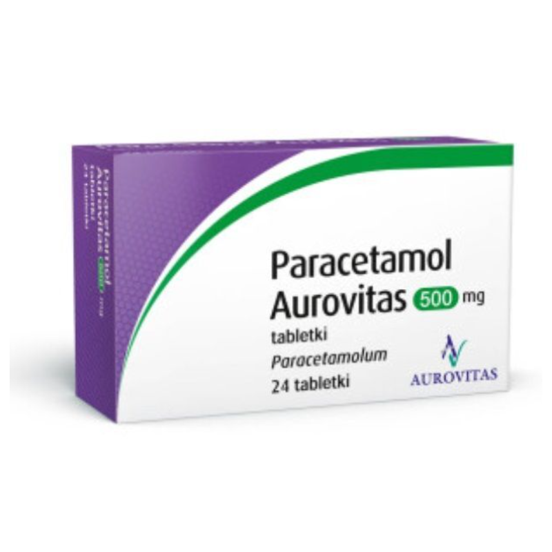 Paracetamol Aurovitas 500mg 24 tabletki