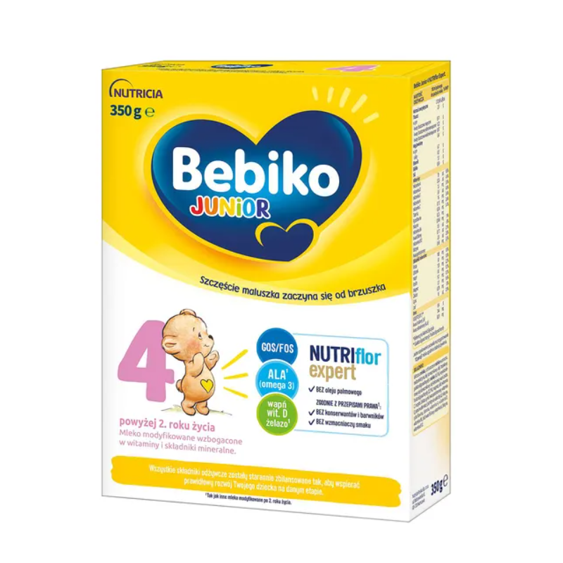 Bebiko Junior 4 NUTRIflor Expert Mleko modyfikowane dla dzieci powyżej 2. roku życia 350g