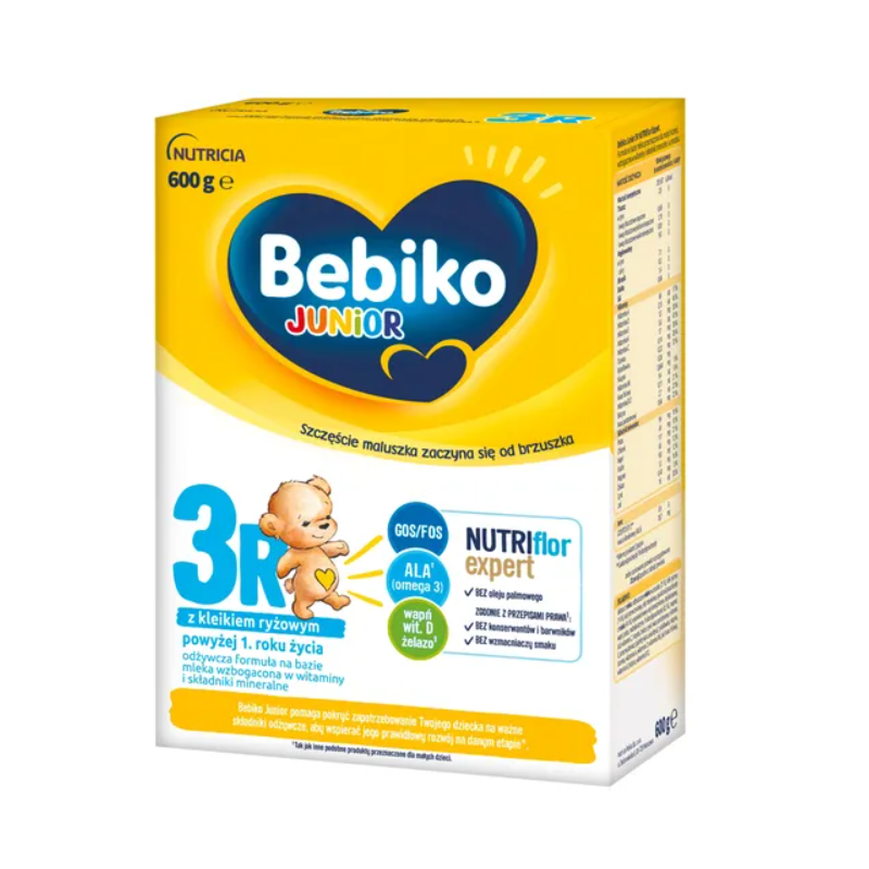 Bebiko Junior 3R NUTRIflor Expert odżywcza formuła na bazie mleka 600g