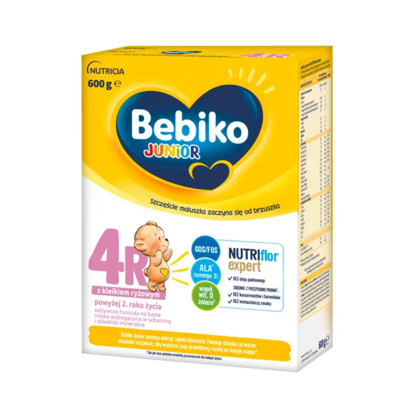 Bebiko Junior 4R NUTRIflor Expert Mleko modyfikowane dla dzieci powyżej 2. roku życia 600g