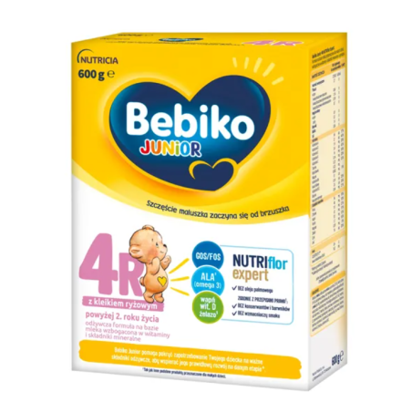 Bebiko Junior 4R NUTRIflor Expert Mleko modyfikowane dla dzieci powyżej 2. roku życia 600g