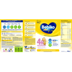 Bebiko Junior 4R NUTRIflor Expert odżywcza formuła na bazie mleka dla dzieci powyżej 2. roku życia 600g