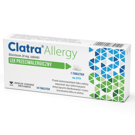 Clatra Allergy 20mg 10 tabletek