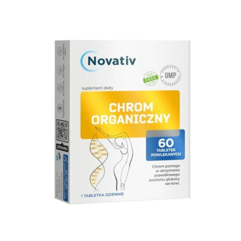 Novativ Chrom Organiczny 60 tabletek powlekanych