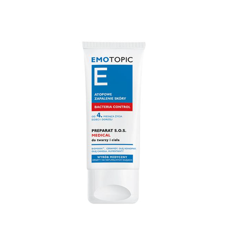 Emotopic Bacteria Control Preparat S.O.S. Medical do twarzy i ciała 30ml