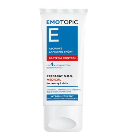 Emotopic Bacteria Control Preparat S.O.S. Medical do twarzy i ciała 30ml