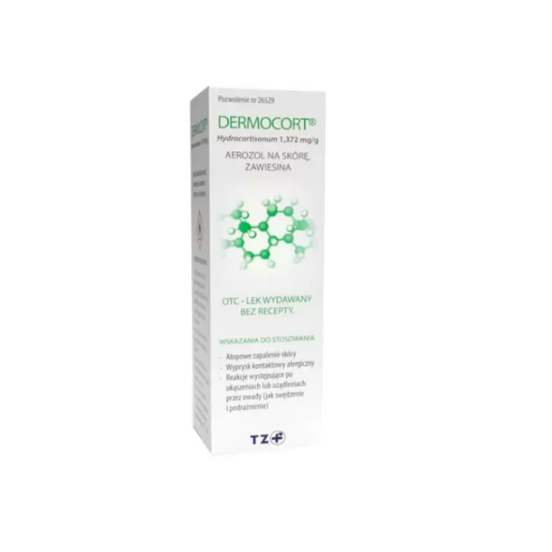 Dermocort hydrocortisonum aerozol na skórę 38,25g