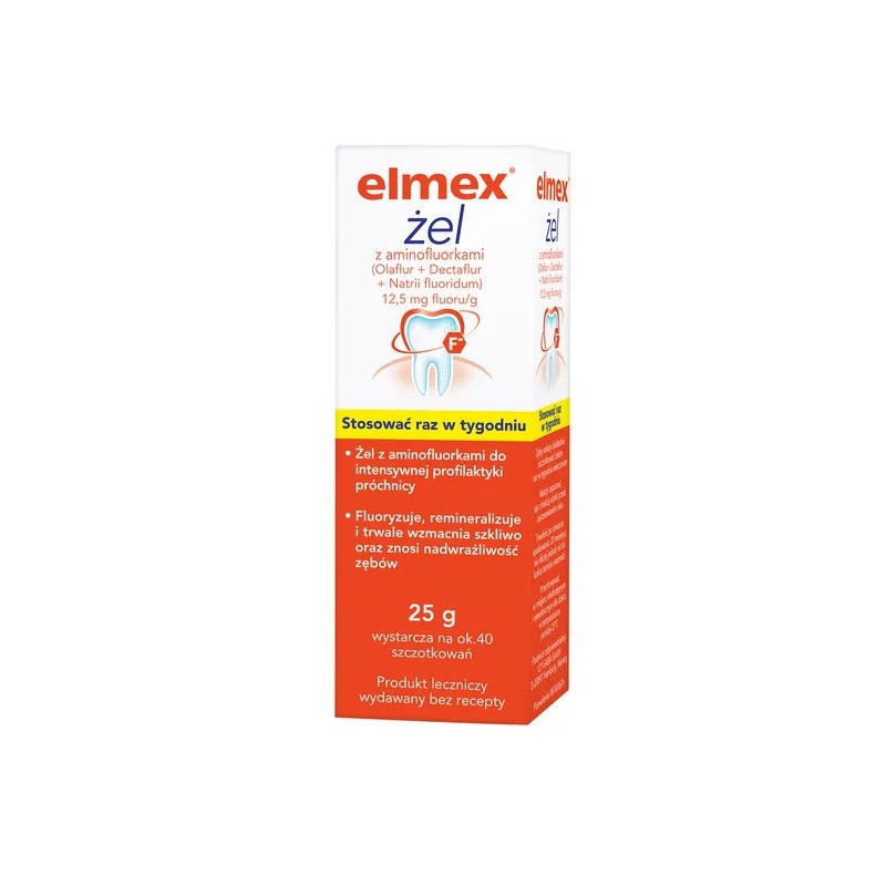 Elmex 12,5 mg fluoru/g  żel 25 g