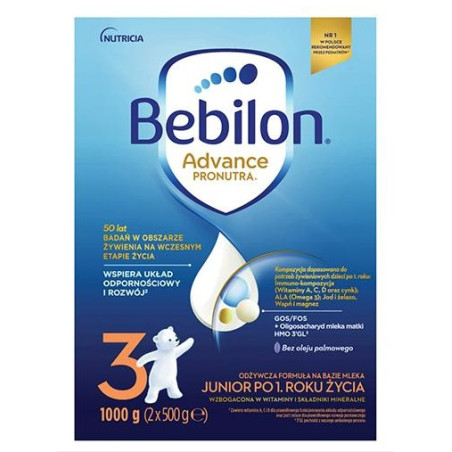 Bebilon 3 Pronutra Advance Mleko modyfikowane po 1. roku życia 1000g