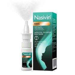 Nasivin Kids 0,025% 0,25mg/ml Aerozol do nosa 10ml
