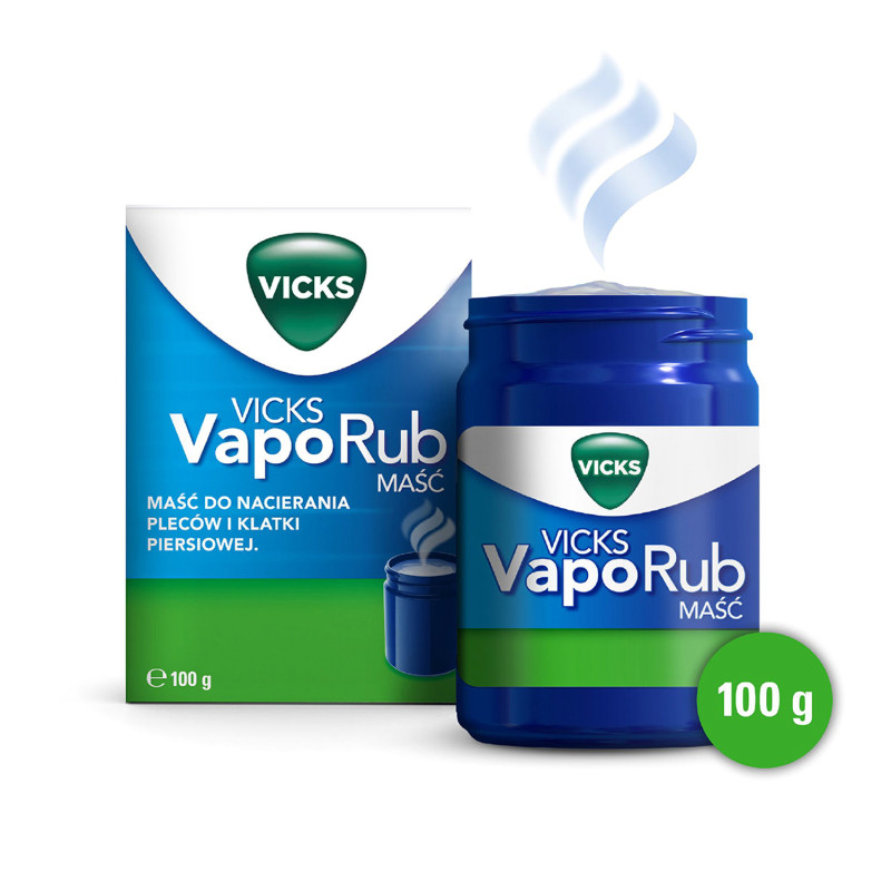 Vicks VapoRub maść na objawy przeziębienia i grypy 100g