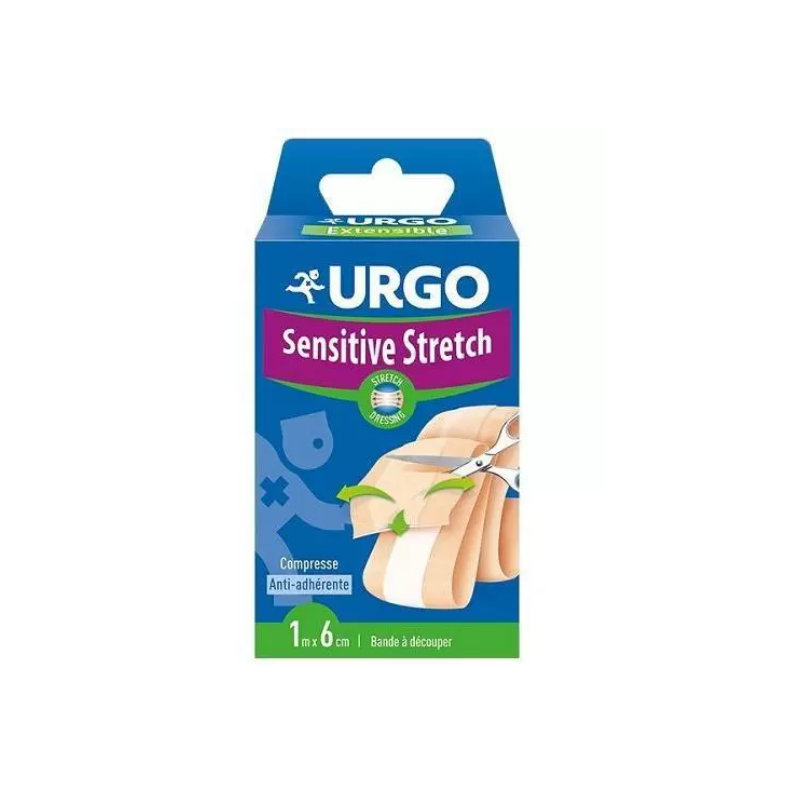 URGO Sensitive Stretch Plastry do cięcia 1m x 6 cm