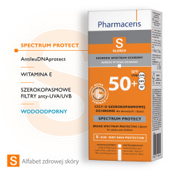 Pharmaceris S SPECTRUM PROTECT Krem o szerokopasmowej ochronie SPF 50+ 50 ml