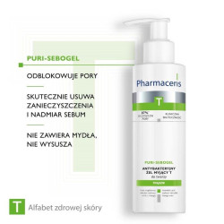 Pharmaceris T Puri-Sebogel antybakteryjny żel myjący do twarzy 190ml