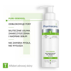 Pharmaceris T Puri-Sebogel antybakteryjny żel myjący T do twarzy 190 ml