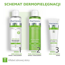 Pharmaceris T Krem nawilżająco-kojący SPF30 do twarzy w trakcie i po kuracji przeciwtrądzikowych 50ml