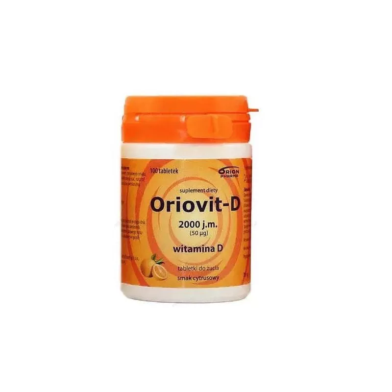 Oriovit-D 2000 j.m. (50mcg)  100 tabletek do żucia
