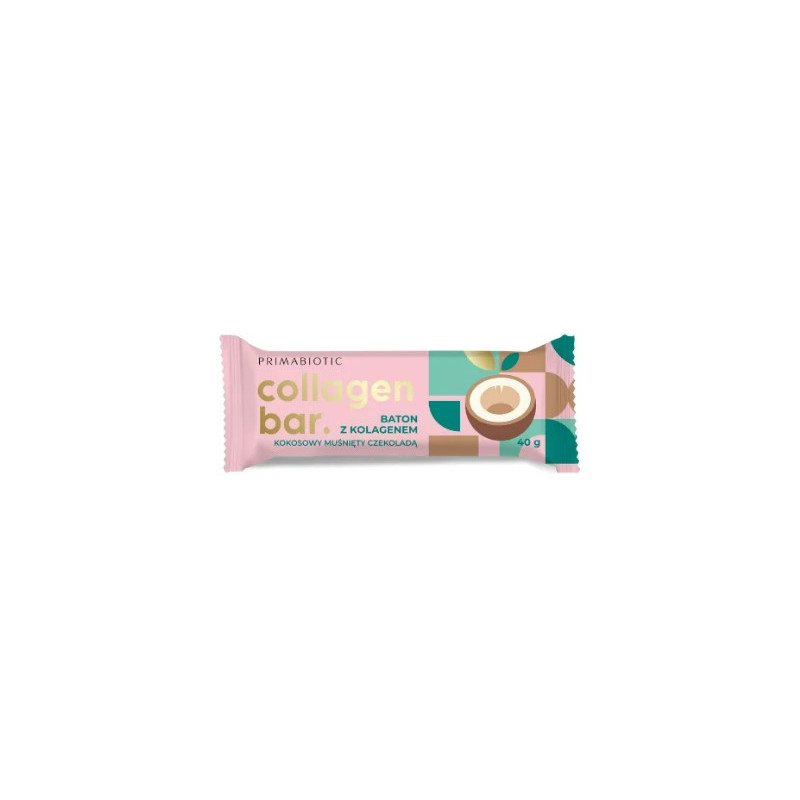 Primabiotic Collagen Bar Baton kokosowy z kolagenem muśnięty czekoladą 1sztuka
