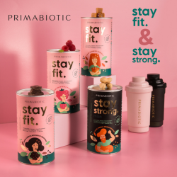 Primabiotic Stay Fit shake proteinowy o smaku słonego karmelu 500g