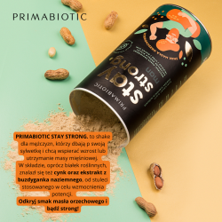 Primabiotic Stay Strong Man shake proteinowy o smaku masła orzechowego 500g