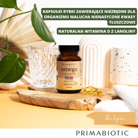 Primabiotic Omega + Witamina D3 60 kapsułek