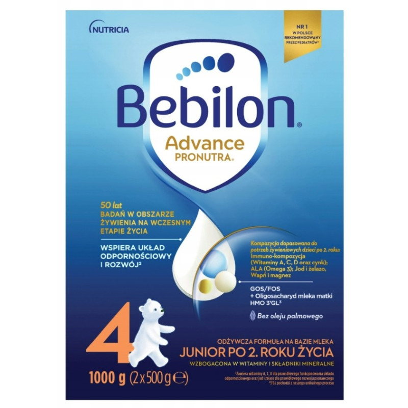 Bebilon 4 Pronutra Advance formuła na bazie mleka po 2. roku życia 1000g