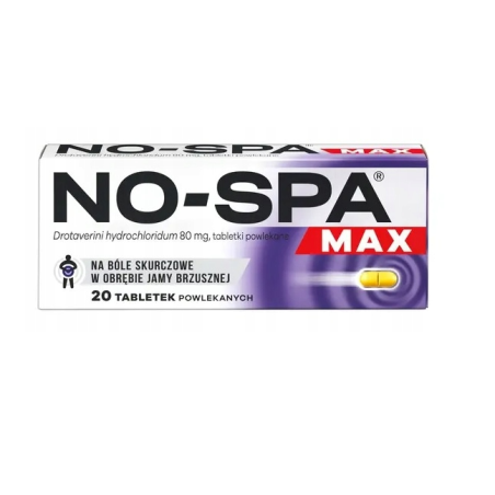 No-Spa max, 80 mg, 20 tabletek