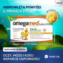 OmegaMed Baby+D 6m+ 30 kapsułek