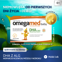Omegamed Baby DHA dla niemowląt i dzieci 30 kapsułek