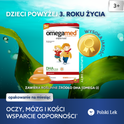 OmegaMed Odporność 3+ pastylki żelowe do żucia 30 sztuk