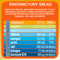 Plusssz Elektrolity Sport 100% Complex 24 tabletki o smaku cytryna-grejpfrut