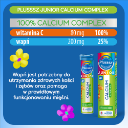 Plusssz Junior Calcium Complex 20 tabletek