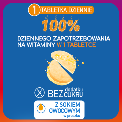 Plusssz 100% Multiwitamina + Minerały 20 tabletek musujących smak mango & pomarańcza